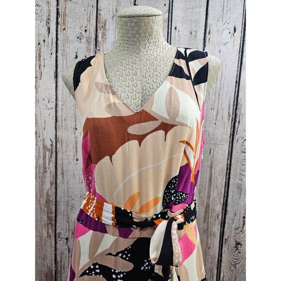 ALK Women's M Apt 9 Tie Waist Wrap Hi-Lo Maxi Dress Floral Summer Spring NEW NWT - Picture 2 of 9